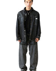 LINES PLATED BAGGY