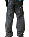 LINES PLATED BAGGY
