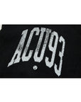 COLLEGE '93 T-SHIRT WASHED BLACK