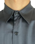 BLACK SHINY SHIRT