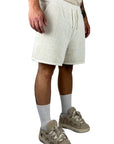 BEIGE PERFORATED SHORTS