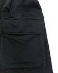 BLACK CARGO TROUSERS
