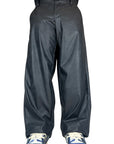 ECO LEATHER BLACK PANTS