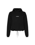 HOODIE CLASSIC LOGO LACE BLACK