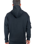 BLACK CARGO HOODIE