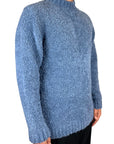 BLUE WOOL SWEATER