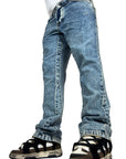FLARE DENIM LIGHT BLUE STONE