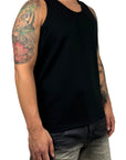 BLACK MILANO STICH TANK