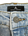PEARL CRYSTAL BLUE DENIM