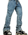 FLARE DENIM LIGHT BLUE STONE