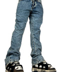 FLARE DENIM LIGHT BLUE STONE