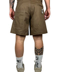 BROWN LACE SHORTS