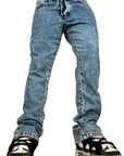 FLARE DENIM LIGHT BLUE STONE