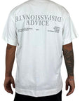 DOUBLE PRINT ADVICE WHITE TEE