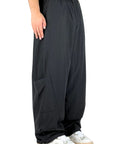 BLACK PARACHUTE PANTS
