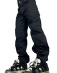 BLACK BAGGY OVER ADJUSTABLE