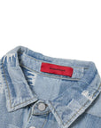BOXY DENIM SHIRT BLUE