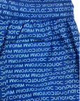 BLUE LOGOED SWIMSUIT