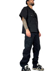 BLACK BAGGY OVER ADJUSTABLE