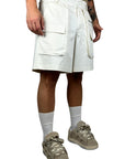 POCKETS CREAM SHORTS