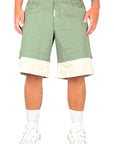 DOUBLE LAYER GREEN SHORTS