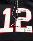 12 COLLEGE BLACK HOODIE