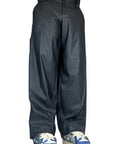 ECO LEATHER BLACK PANTS