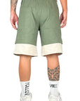 DOUBLE LAYER GREEN SHORTS
