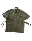 GREEN SHIRT DOUBLE POCKET