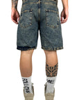 SHORTS BLUE SANDBLAST BROWN