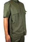 GREEN SHIRT DOUBLE POCKET
