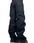 BLACK BAGGY OVER ADJUSTABLE