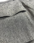 GREY WOOL MIXED CARGO PANTS