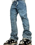FLARE DENIM LIGHT BLUE STONE