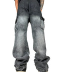 GREY CARGO WITH BLACK PLATING