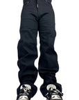 BLACK BAGGY OVER ADJUSTABLE