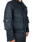 BLACK CARGO JACKET