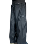 ECO LEATHER BLACK PANTS