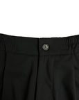 BLACK STRIPED SHORTS