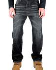 DARK BLACK WASH BAGGY