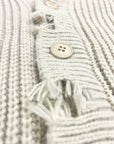 CREAM BROKEN CARDIGAN