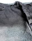 BLUE SHORTS WITH BLACK PLATING