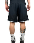 BLACK STRIPED SHORTS