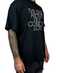 BLACK TEE EMBROIDERY WHITE