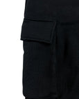 BLACK CARGO TROUSERS
