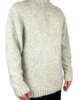 BEIGE WOOL SWEATER