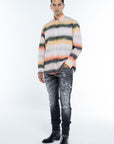 ORANGE LINES SHIRT
