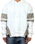 WHITE HOODED BEIGE NYLON INSERTS