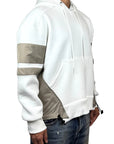 WHITE HOODED BEIGE NYLON INSERTS