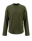 WAFFLE GREEN DONOT LONGSLEEVE